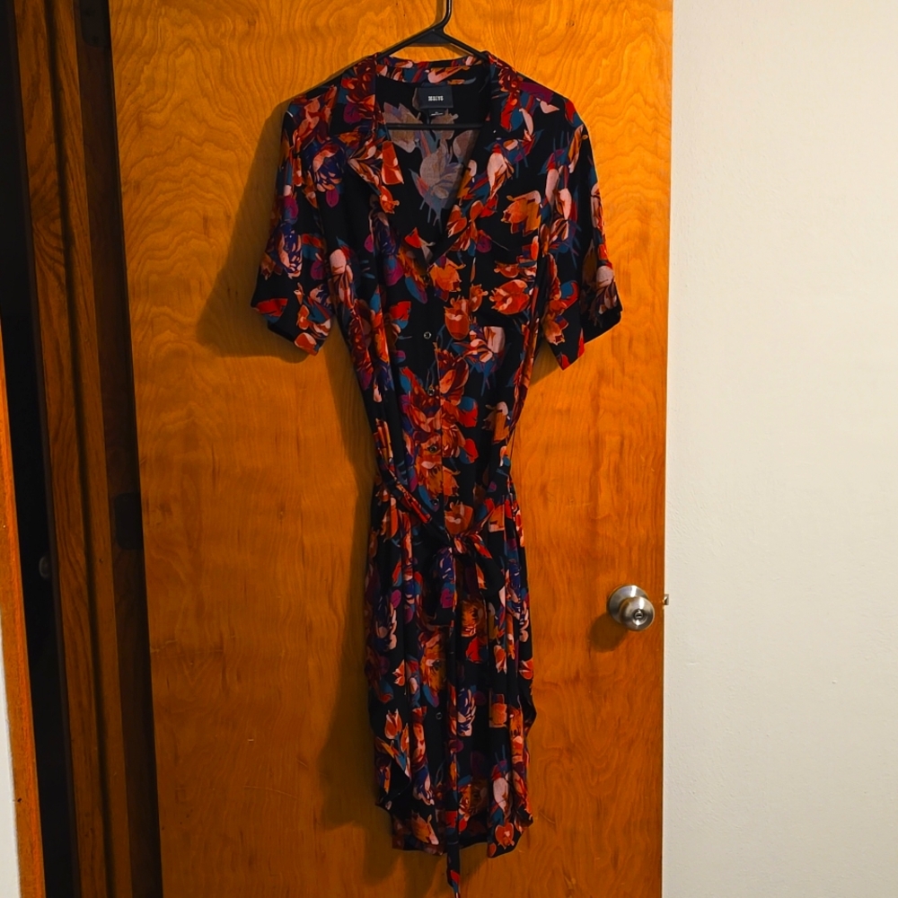 Anthropologie Maeve ButtonDown Floral Shirtdress